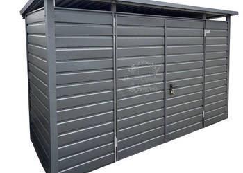 Szafa ogrodowa - schowek - 3,5x1,5m  brama dwuskrzydłwa antracyt ID1163