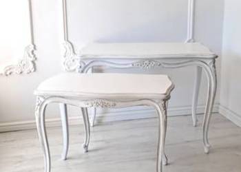 Stylowa ława stolik kawowy Shabby Chic Ludwik Ludwikowskai Prowansja