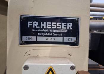 Celofaniera FR. HESSER WCA 3 - po generalnym przeglądzie