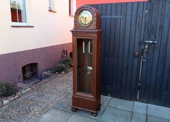 Piękny Stojący Dębowy Zegar Baba Gong 5 Strun Certyfikat Po Renowacji