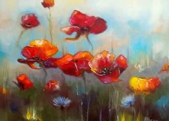 Obraz olejny "Maki XXXIII"