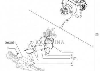 New Holland T6010 Zespol mech rozn 84294287