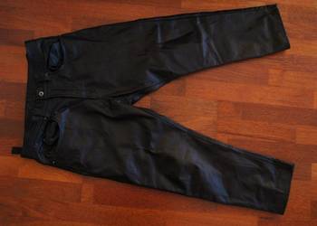Spodnie motocyklowe L / XL skórzane krótkie