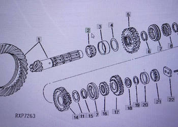 John Deere AR75848/pierścień wewnątrzny/John Deere 4555/4755/4955 Nr częśc…