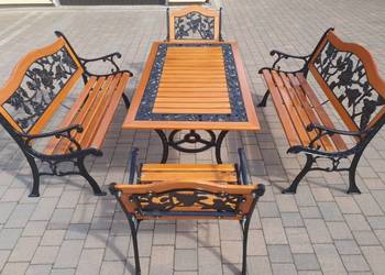 Komplet ogrodowy żeliwny