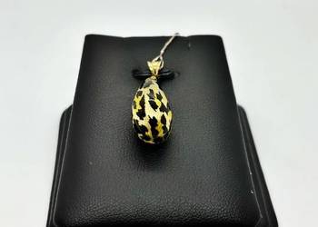Nowa złota zawieszka pr 585 1,28g Łezka, panterka