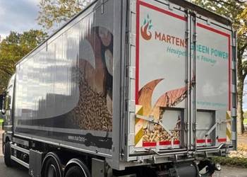 Wywrotka z wydmuchem.Heitling zestaw przyczepa