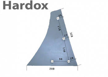 Pierś HARDOX 619173/L części do pługa KUHN