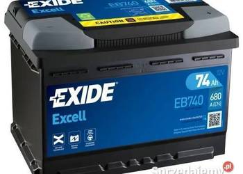 Akumulator Exide Excell 74Ah 680A - SOSNOWIEC