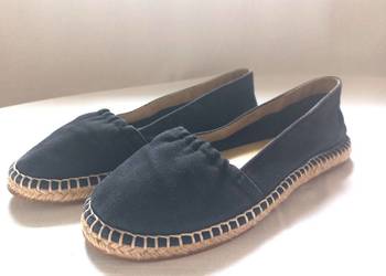 Espadryle czarne Damskie r. 37,5 Aldo stan bdb