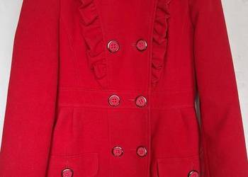 Czerwony płaszcz damski Atmosphere M 38 elegancki