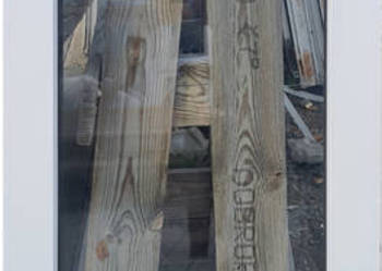 OKNA KacprzaK Witryna 44X132 FIX Używany PCV Plastikowy