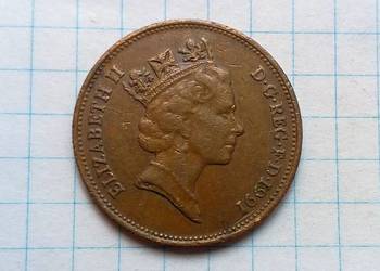 2 PENSY ( TWO PENCE ) 1991 ROK - WIELKA BRYTANIA
