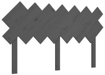 Wezgłowie łóżka szare 141x3x805 cm lite drewno sosnowe WM-819222