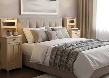 Bukowe szafki nocne z nadstawką AntykiMarki.pl