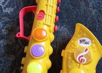 saksofon trąbka zabawka interaktywna instrument na baterie