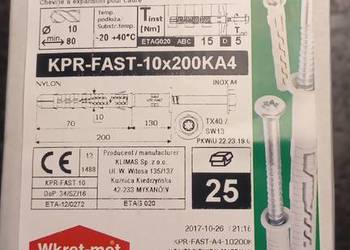 Kołki Ramowe Klimas 10x200