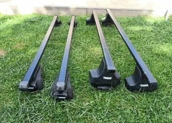 Belki poprzeczki relingi Thule Square Bar 120cm stopy i kity Thule st.bdb