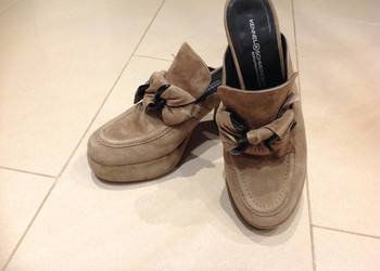 Buty Klapki na Platformie Damskie KENNEL & SCHMENGER r 38 Skórzane j Nowe