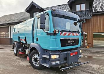 MAN TGM 18.290 Zamiatarka BUCHER Karcher 2 Silniki Szczotki L/R PM10