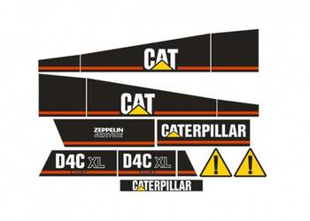 Naklejki na maszyny budowlane JCB Caterpillar Kubota Liebherr Komatsu