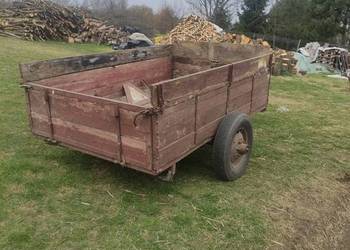 Przyczepa jednoosiowa towarowa do traktora ciągnika