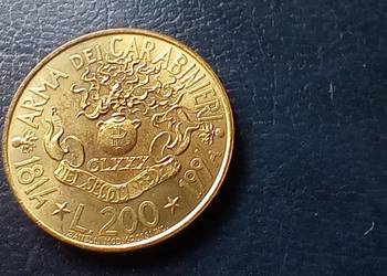 Stare monety 200 lir 1994 Włochy