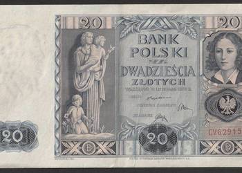 Polska 20 złotych 1936 - Plater - CV