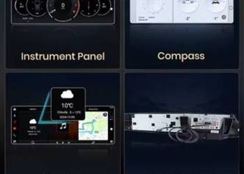 Ulepszone Interaktywne Radio Samochodowe z Podwójnym Ekranem, Bezpr