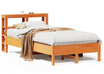 Rama łóżka bez materaca woskowy brąz sosnowa 75x190 cm WM-3306173