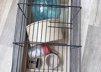 Klatka dla chomika z wyposażeniem