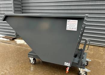 Kontener samowyładowczy, pojemnik, koleba, wywrotka 1m3.