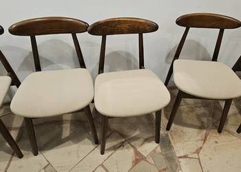 Komplet 5 krzeseł PRL