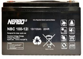Akumultor NERBO NBC 100-12i 12V 100Ah AGM