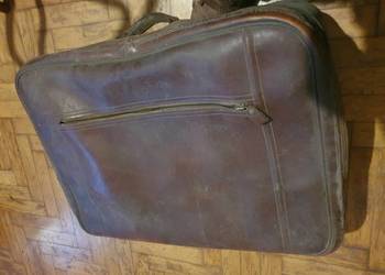 Walizka stara duża skórzana vintage
