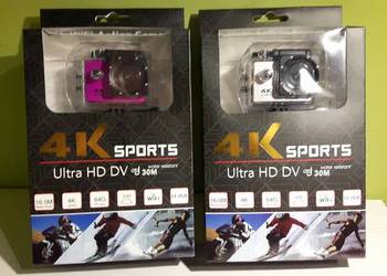 SPORTOWA KAMERA WideoRejestrator Na Motor Rower 4K kask wodo