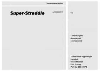 Genie CE super straddle podnośnik DTR wysyłka PL