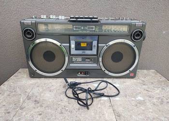 Stary radiomagnetofon boombox Sharp GF-9191 HB film sprawny
