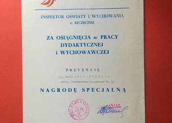 ( 1842 ) Przyznanie Nagrody Specjalnej, Ansilewska