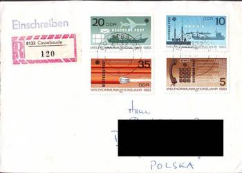 Kop. z  koresp. Filat. NRD - Polska 1983
