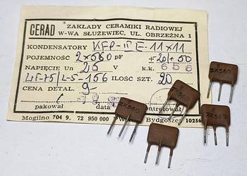 Kondensator 2 x 560pF 25V KFP CERAD