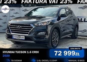Hyundai Tucson 1.6 CRDi | 2021 | Duży serwis | Bezwypadkowy | Idealny