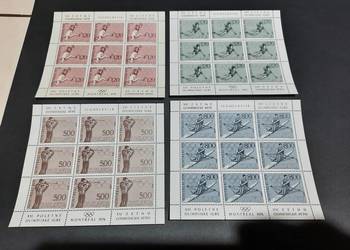 znaczki JUGOSŁAWIA, Montreal 1976, 4 szt. bloczki (347)