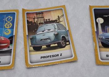 Karty Disney, Cars 2, 3szt. Profesor, Sean, Francesco, 5,7x8cm (Kolekcje, h