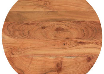 Blat do stolika Ø40x38 cm okrągły lite drewno akacjowe WM-370047