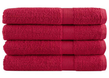 Ręczniki premium SOLUND 4 szt. czerwone 100x200 cm 600 g/cm² WM-137414