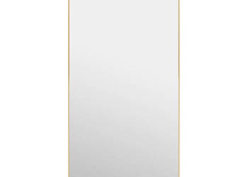 Lustro na drzwi złote 50x100 cm szkło i aluminium WM-327420