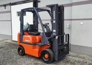 Wózek Nissan FG15 LPG 1.5T Triplex 4.7m Wolny Skok Przesuw 2005