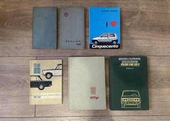 Książka, instrukcja Syrena 100, 102 oraz 103, Cinquecento, Fiat 125p