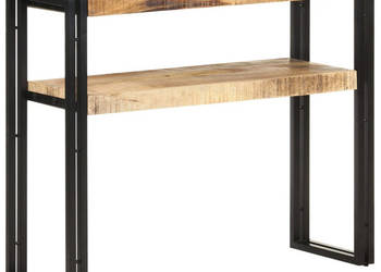 Stolik typu konsola 90 x 30 x 75 cm surowe drewno mango WM-321096